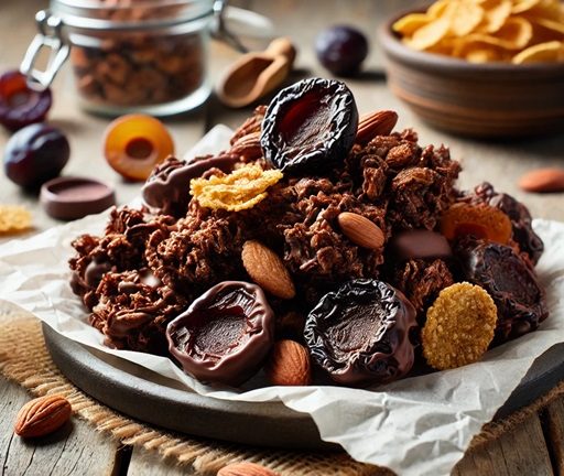 Schokocrossies mit Trockenpflaumen: Ein köstliches Rezept für den kleinen Genuss zwischendurch
